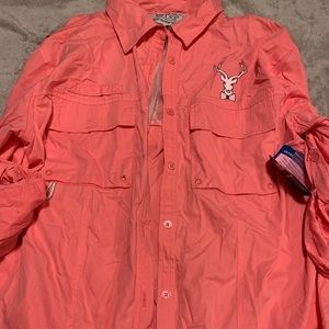 NWT Jadelynn Brooke fishing shirt L/S M